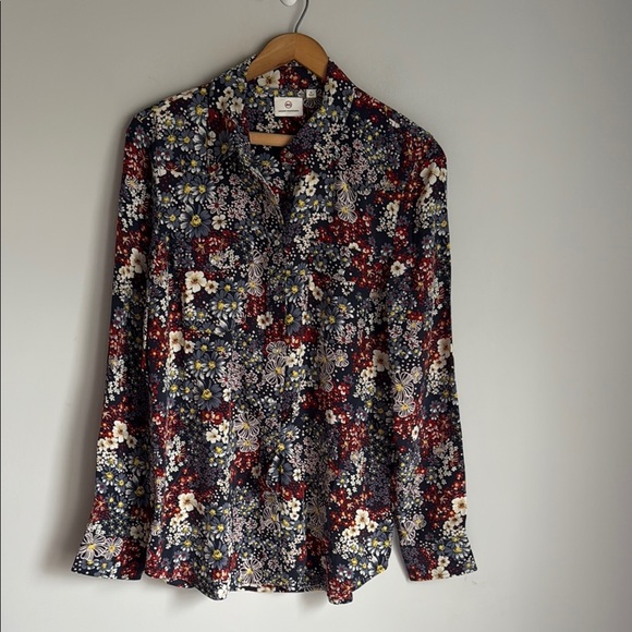 NEW Adriano Goldschmied Sutton Silk Shirt Medium - Picture 2 of 12